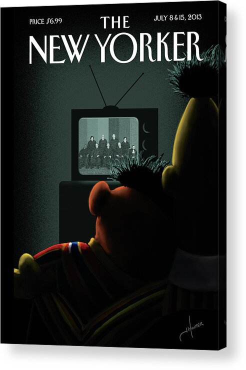 Sesame Street Acrylic Print featuring the painting Moment of Joy by Jack Hunter