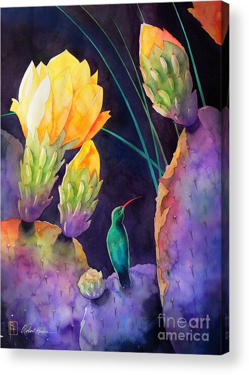 Watercolor Acrylic Print featuring the painting Untitled by Robert Hooper