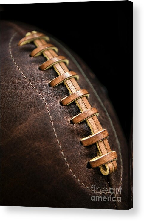 Football Acrylic Print featuring the photograph Vintage Football by Diane Diederich