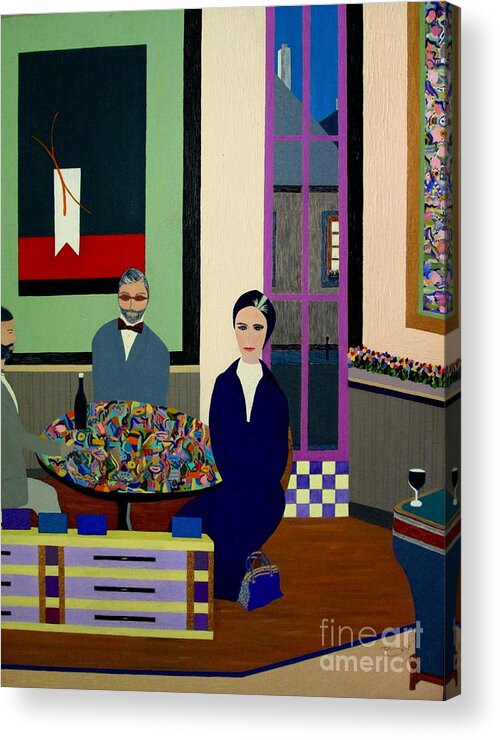 Bill Oconnor Acrylic Print featuring the painting Waiting For Guillaume by Bill OConnor