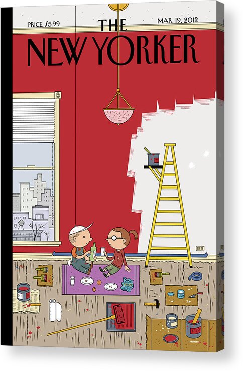 Paint Acrylic Print featuring the painting Warmth by Ivan Brunetti