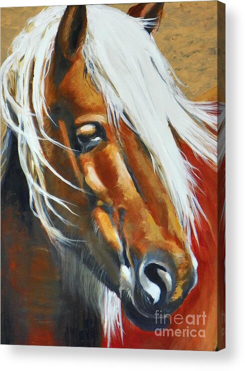 Texas Artist David Ackerson Acrylic Print featuring the painting Windy by David Ackerson