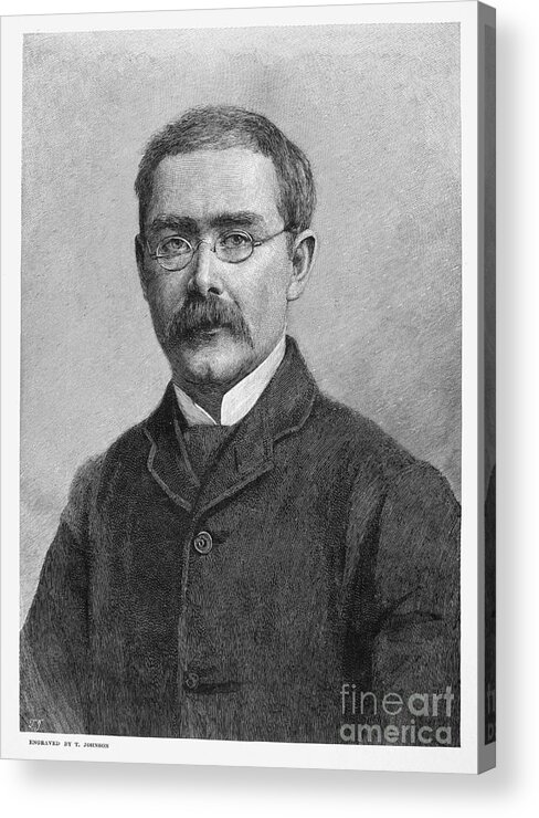 1891 Acrylic Print featuring the photograph Rudyard Kipling (1865-1936) #3 by Granger
