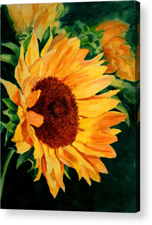 Sunflower Acrylic Print featuring the painting Dappled Light by Vikki Bouffard