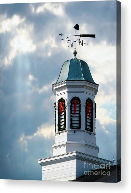 Weather Vane Acrylic Print featuring the photograph Greetings from Ohio by Ellen Cotton