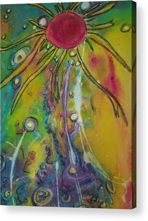 Nature Acrylic Print featuring the painting Healing Power 1 by Francine Ethier