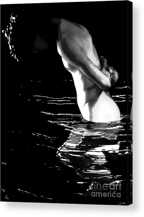 Water Acrylic Print featuring the photograph Its Here Somewhere by Robert D McBain