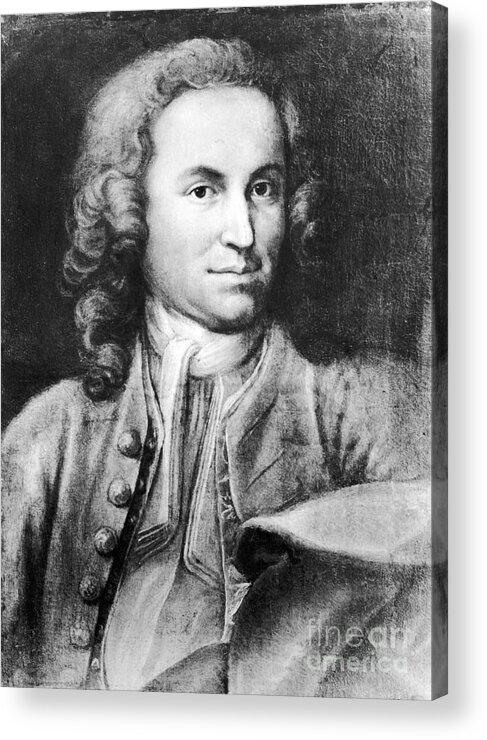 Art Acrylic Print featuring the photograph Johann Sebastian Bach, German Baroque by Science Source