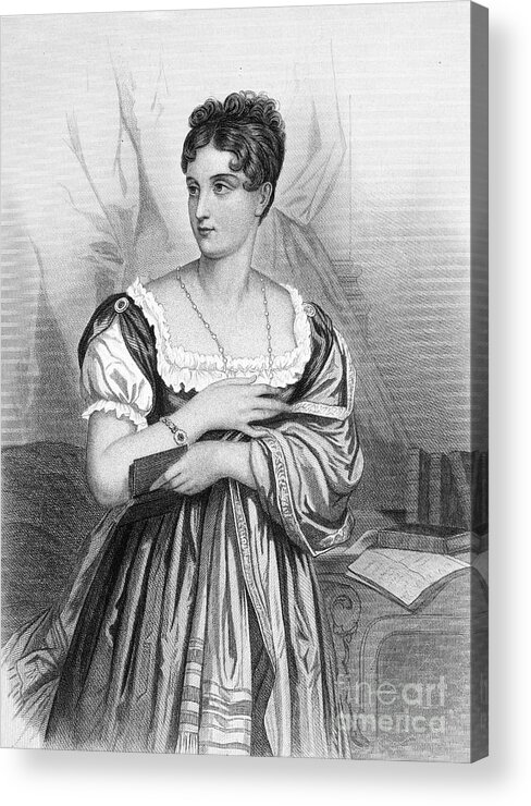 MADEMOISELLE GEORGE (1787-1867). Stage name of Marguerite-Josephine Weimer.  French actress. Steel engraving, 19th century Acrylic Print