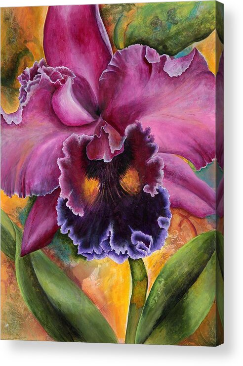 Floral Acrylic Print featuring the painting Nature's Rhapsody 2 by Jean Rascher