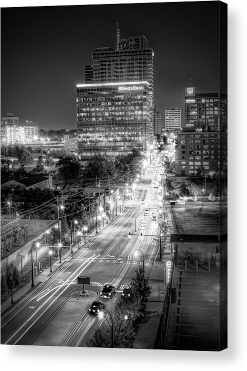 Atlanta Acrylic Print featuring the photograph Night City by Anna Rumiantseva