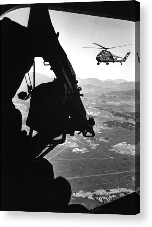 History Acrylic Print featuring the photograph Vietnam War. Us Army Helicopter by Everett