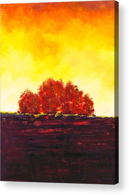 Acrylic Acrylic Print featuring the painting Big Red by William Renzulli