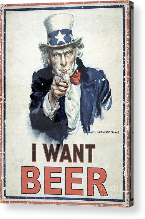 I Want Beer Acrylic Print featuring the photograph I Want Beer #2 by Jon Neidert