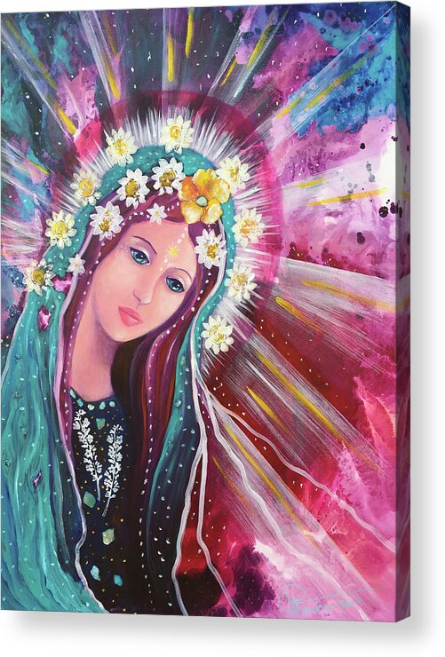 Marie Acrylic Print featuring the painting Marie by Valerie Graniou-Cook