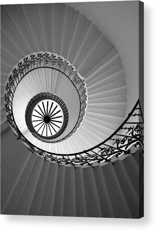  Acrylic Print featuring the digital art Tulip Staircase #1 by Julian Perry