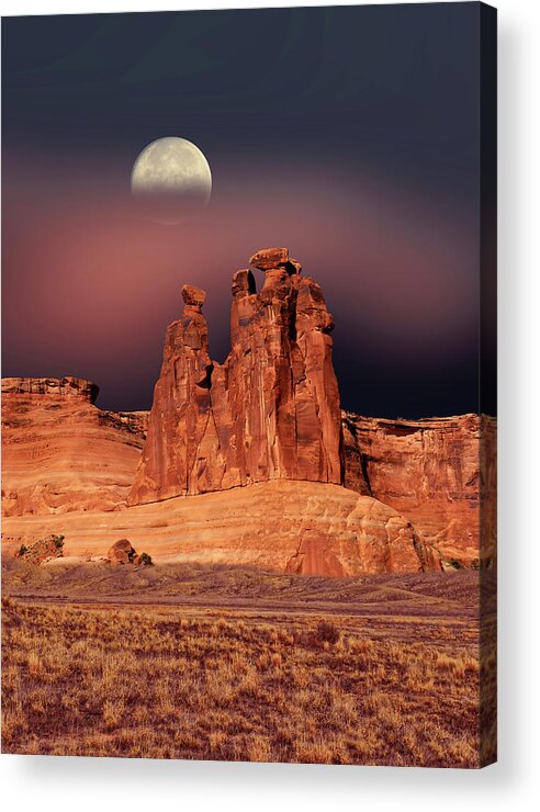 Desert Acrylic Print featuring the photograph 4667 by Peter Holme III