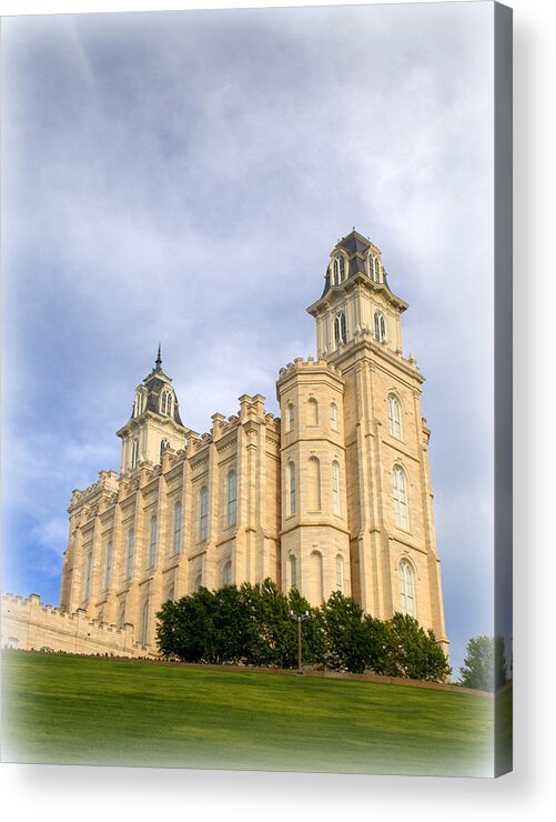 Temple Acrylic Print featuring the photograph Manti Utah LDS Temple #5 by Nathan Abbott