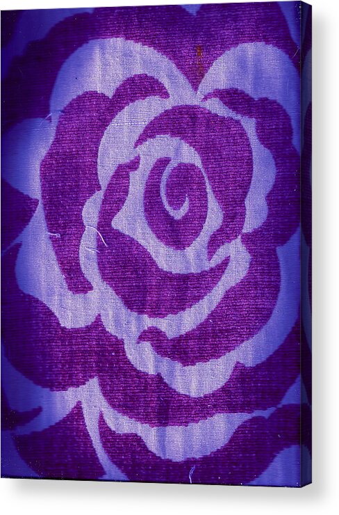 Rosy Acrylic Print featuring the mixed media Untitled #6 by Anne-Elizabeth Whiteway