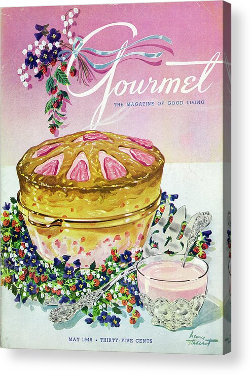 Illustration Acrylic Print featuring the photograph A Gourmet Cover Of A Souffle by Henry Stahlhut