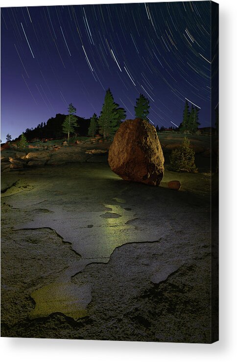 Yosemite Acrylic Print featuring the photograph A Tale of Fire and Ice by Hal Mitzenmacher