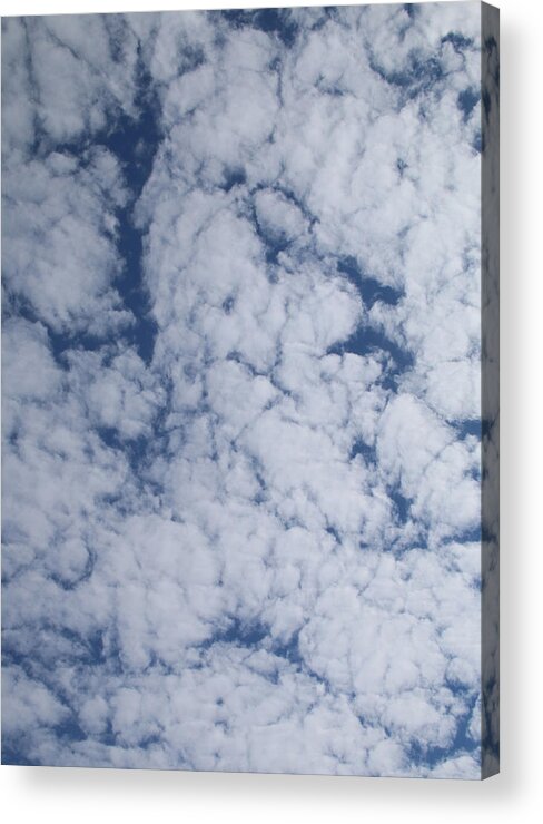 Clouds Acrylic Print featuring the photograph Altocumulus Abstract 1 by William Selander