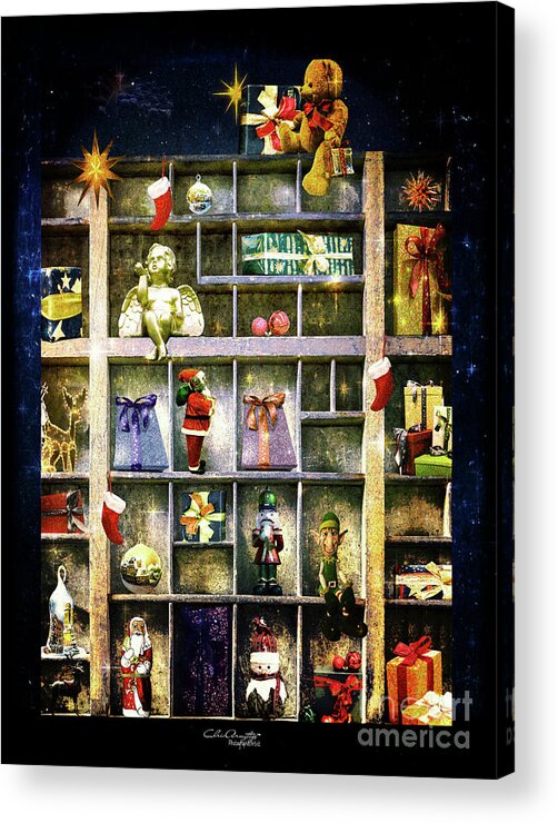 Christmas Acrylic Print featuring the digital art An Old Fashioned Christmas Wish by Chris Armytage