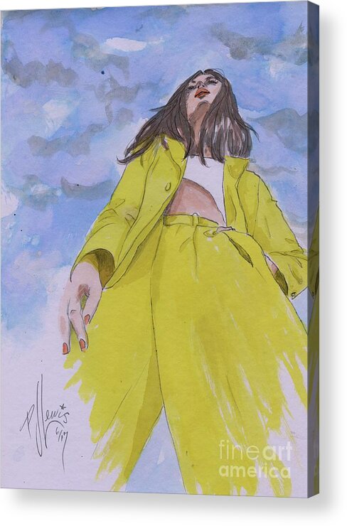 Fashion Acrylic Print featuring the painting Before the Storm by PJ Lewis
