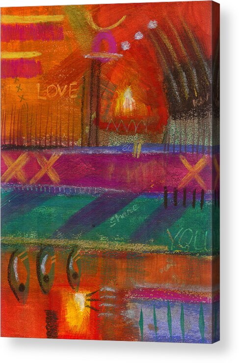 Love Acrylic Print featuring the painting Being In Love by Angela L Walker