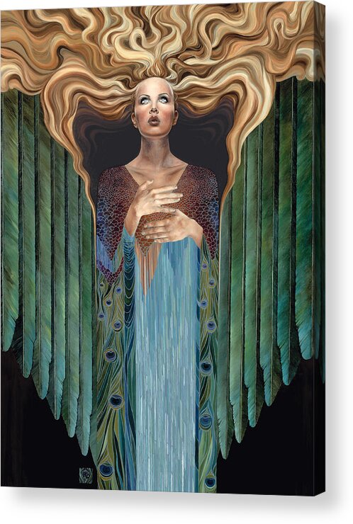 Goddess Acrylic Print featuring the painting Believer by Ragen Mendenhall