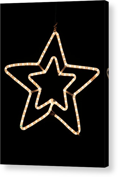 Christmas Acrylic Print featuring the photograph Bethlehem Star by Unknown