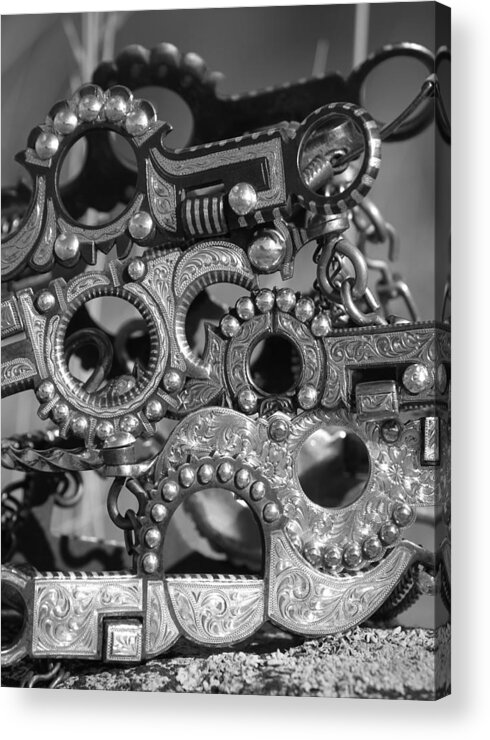 Tack Acrylic Print featuring the photograph Bits by Diane Bohna