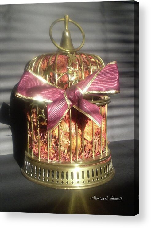 Buy Acrylic Print featuring the photograph Brass and Potpourri by Monica C Stovall