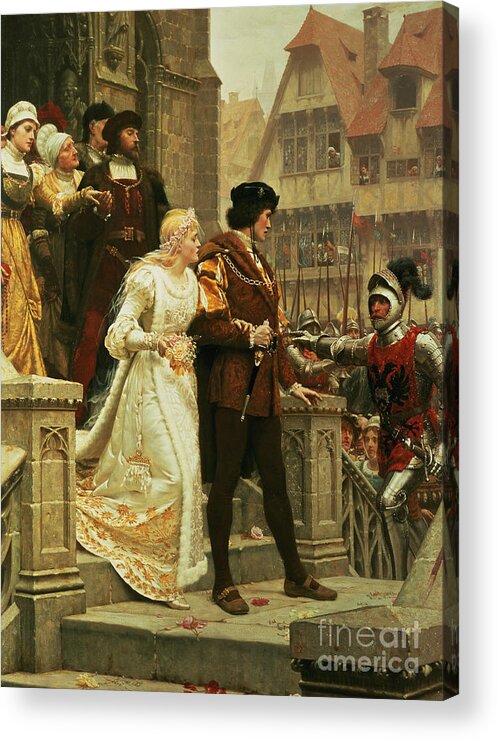 Call Acrylic Print featuring the painting Call to Arms by Edmund Blair Leighton