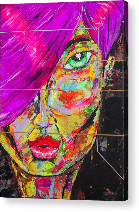 Julius Has Always Been Drawn To Acrylic Print featuring the painting Candy by Julius Hannah