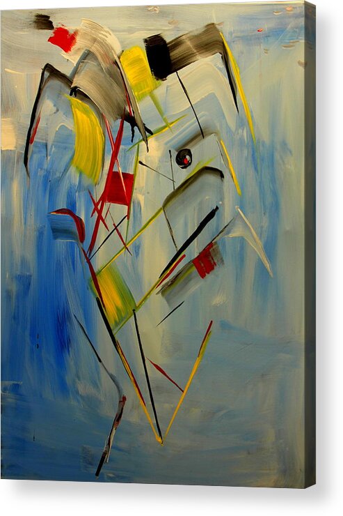 Abstract Acrylic Print featuring the painting Carnival Of Balance by Peter Bethanis