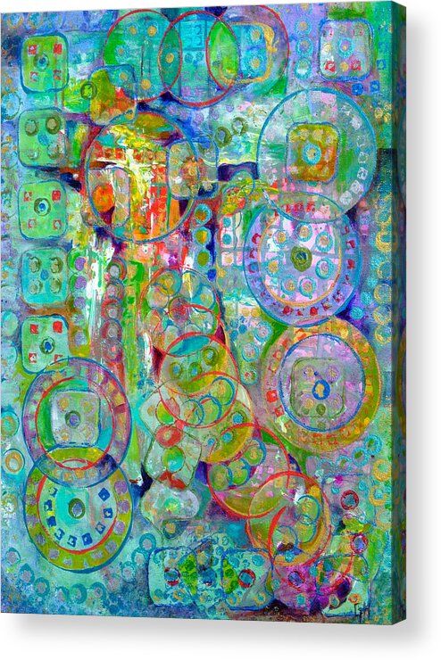 Abstract Acrylic Print featuring the painting Casino by Gretchen Ten Eyck Hunt