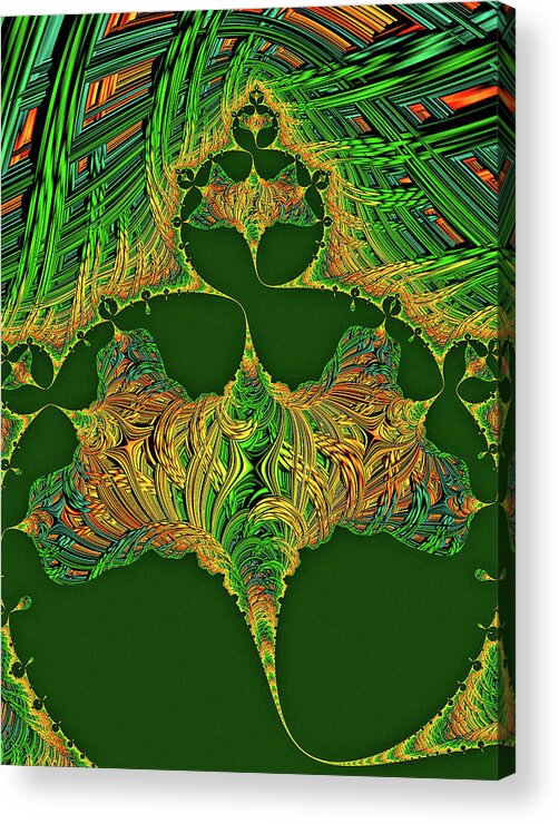 Celtic Knot Butterfly Acrylic Print featuring the digital art Celtic Butterfly by Susan Maxwell Schmidt