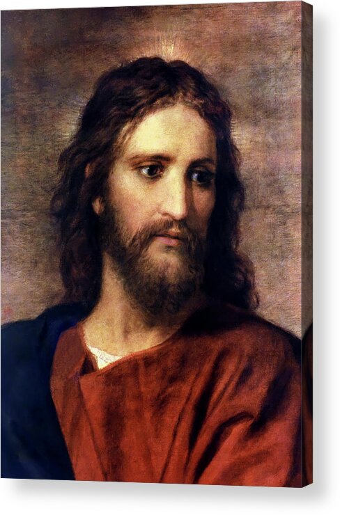 Jesus Prints Acrylic Print featuring the painting Christ at 33 by Heinrich Hofmann