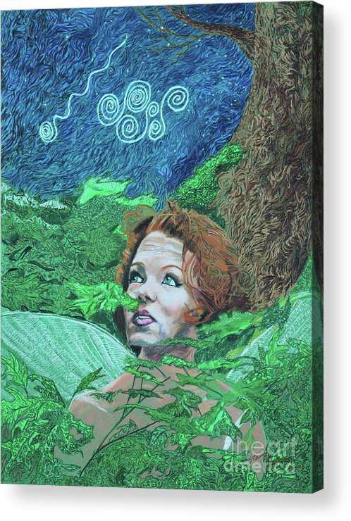 Impressionism Acrylic Print featuring the painting Coming Out The Forest by Stefan Duncan