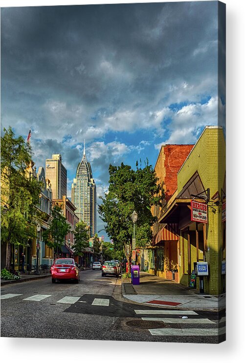 Hdr Acrylic Print featuring the photograph Dauphin St Five by Brad Boland