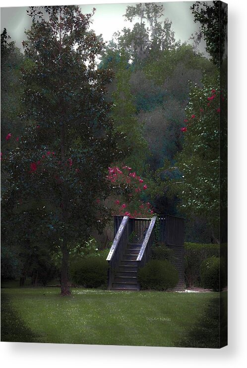 Plantation Acrylic Print featuring the digital art Deck of Appeasement by DigiArt Diaries by Vicky B Fuller