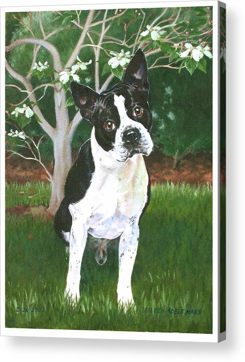 Portrait Acrylic Print featuring the painting Ditto by Eileen Hale