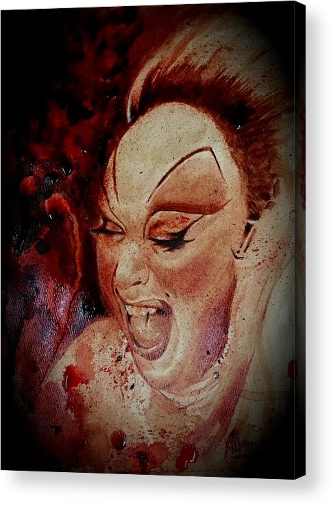 Divine Acrylic Print featuring the painting Divine by Ryan Almighty