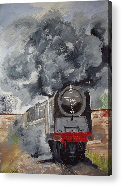 Steam Acrylic Print featuring the painting Duke of Gloucester by Carole Robins