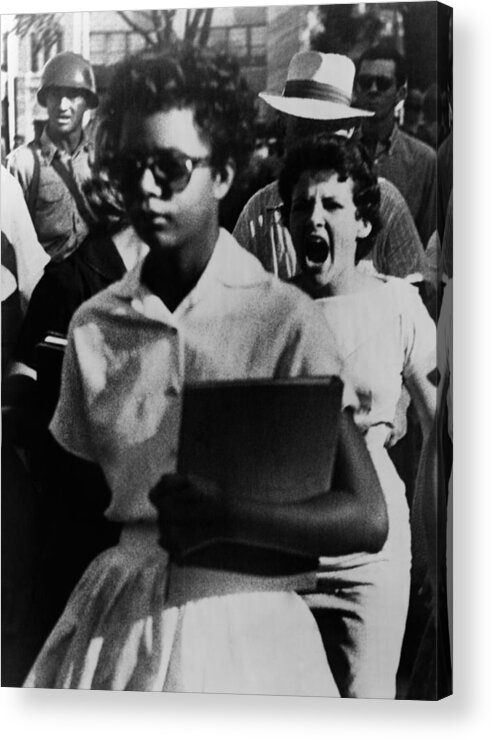 History Acrylic Print featuring the photograph Elizabeth Eckford, One Of The Nine by Everett