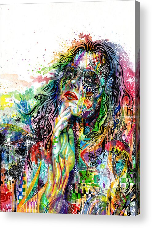 Dream Acrylic Print featuring the painting Enigma by Callie Fink