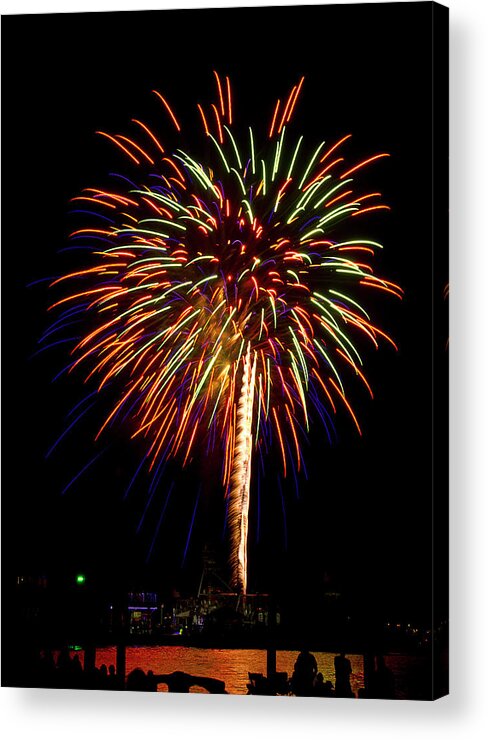 Fireworks Acrylic Print featuring the photograph Fireworks by Bill Barber