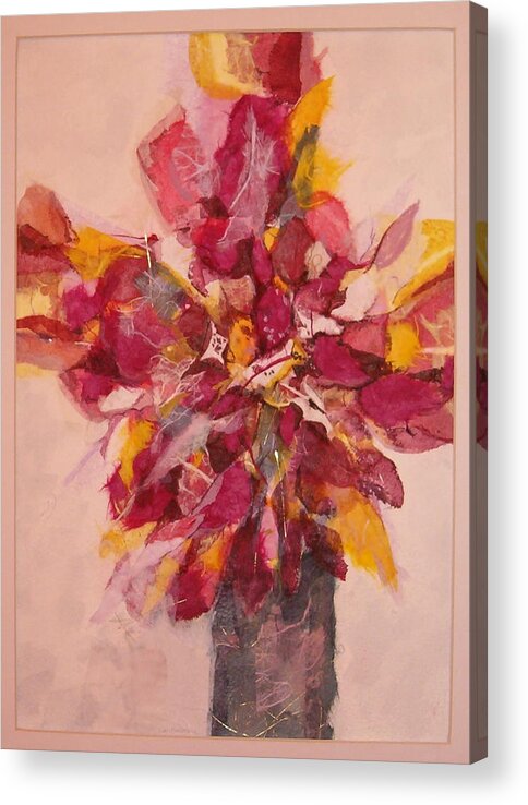 Flowers Acrylic Print featuring the painting Flower Study by Lynn Babineau