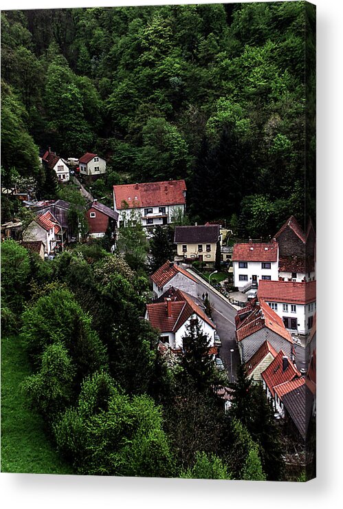 German Ramstein Village Acrylic Print featuring the photograph German Village by William Kimble